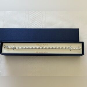 NEW Stella Rose silver plated tennis bracelet